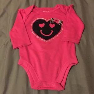 Girls size 6-9 months long sleeve thick bodysuit